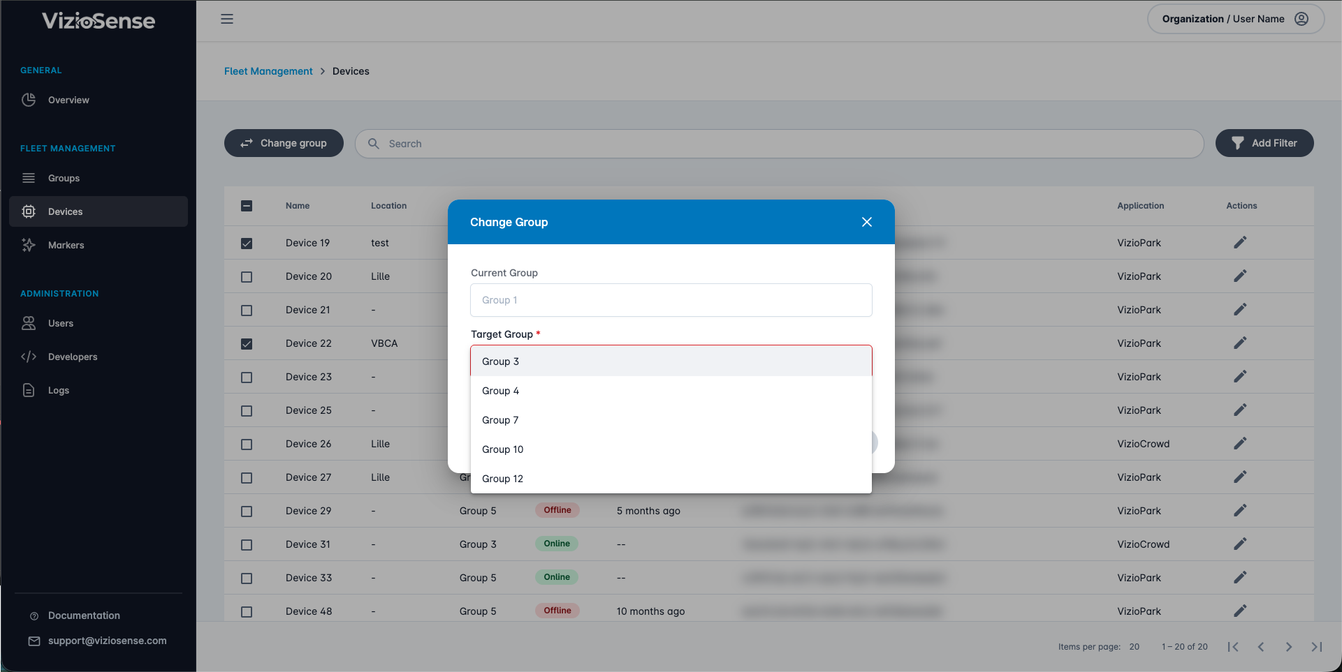 Add a device to a group